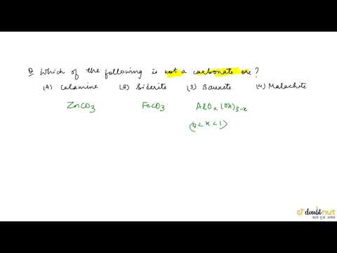 Видео: Аль нь карбонатын хүдэр биш вэ?