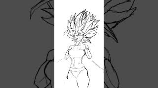 Drawing Caulifla - dragonball