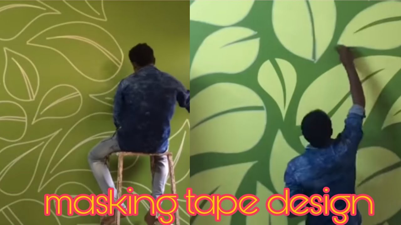 3d wall painting for masking tape 