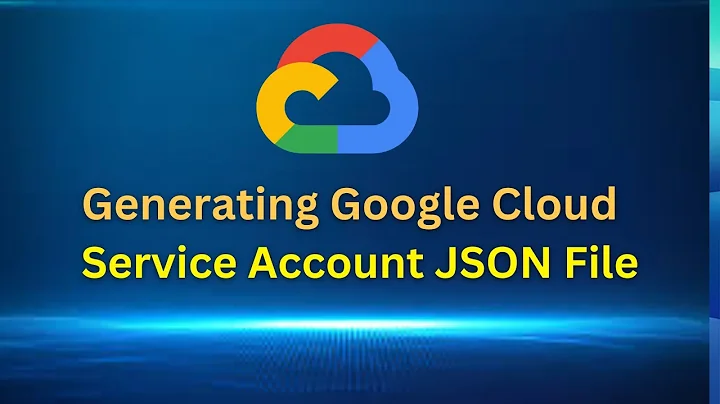 Easy way to generate JSON file for service account | Google Cloud platform