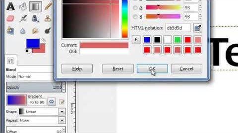 How to Add Gradient To Text In Gimp