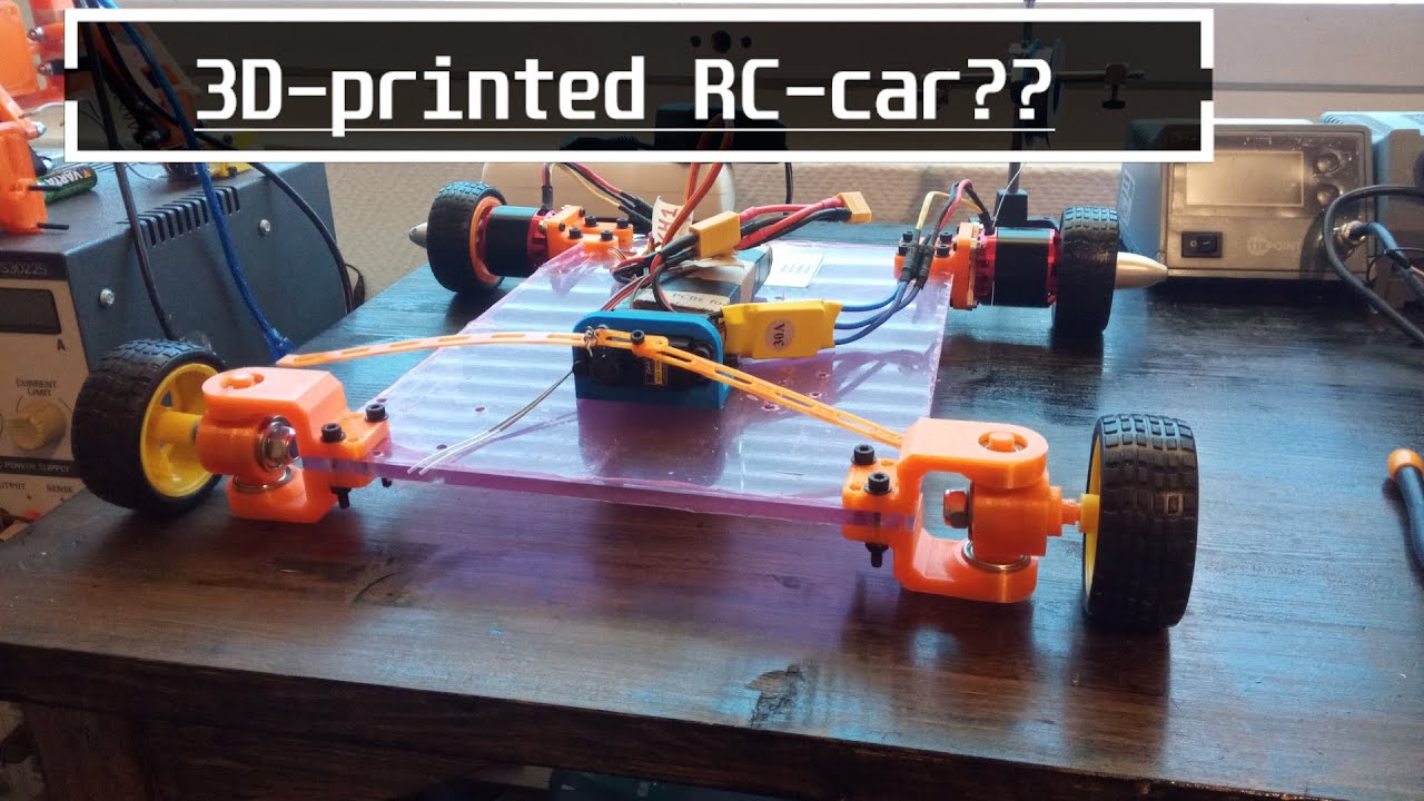 3D printable RC car #1 - YouTube