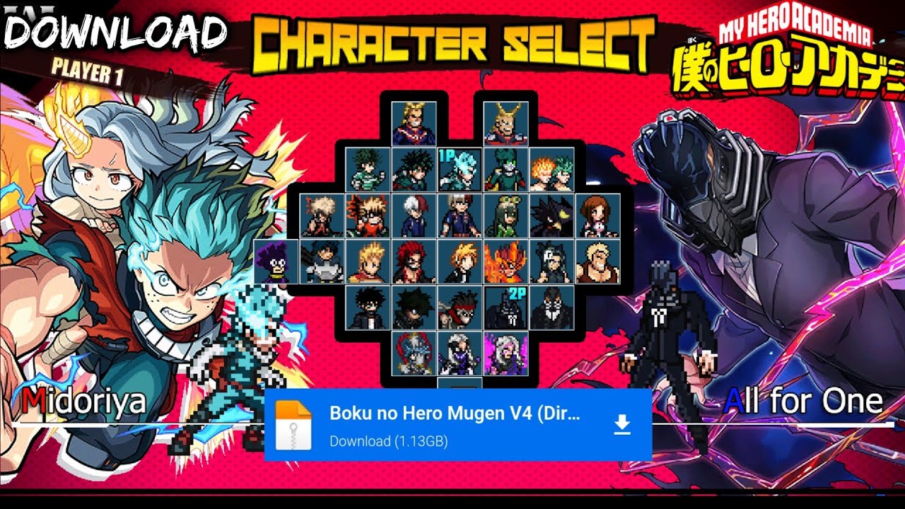 Boku no Hero Mugen V4 Game Offline