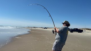 2 Days of SURF FISHING in OBX; Hooked Up on MONSTER Fish