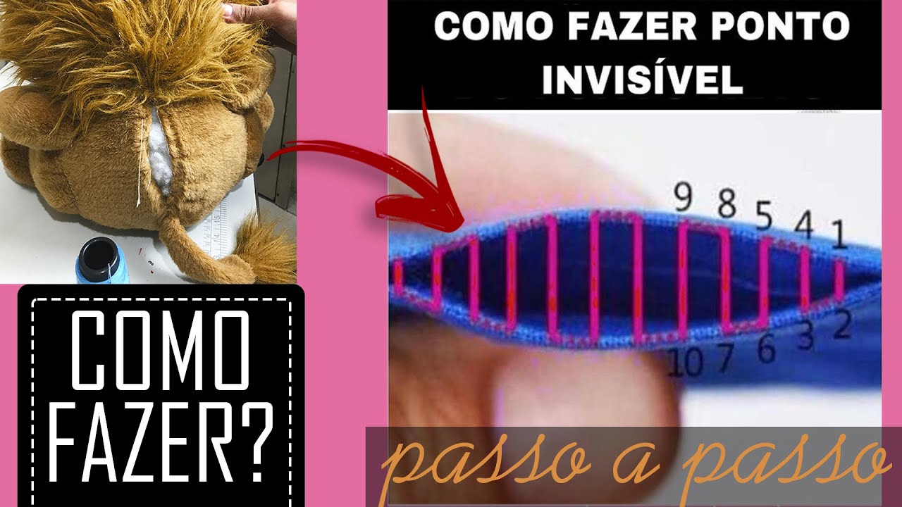 Como Fazer Costura Invisível Na Mão - RETOEDU