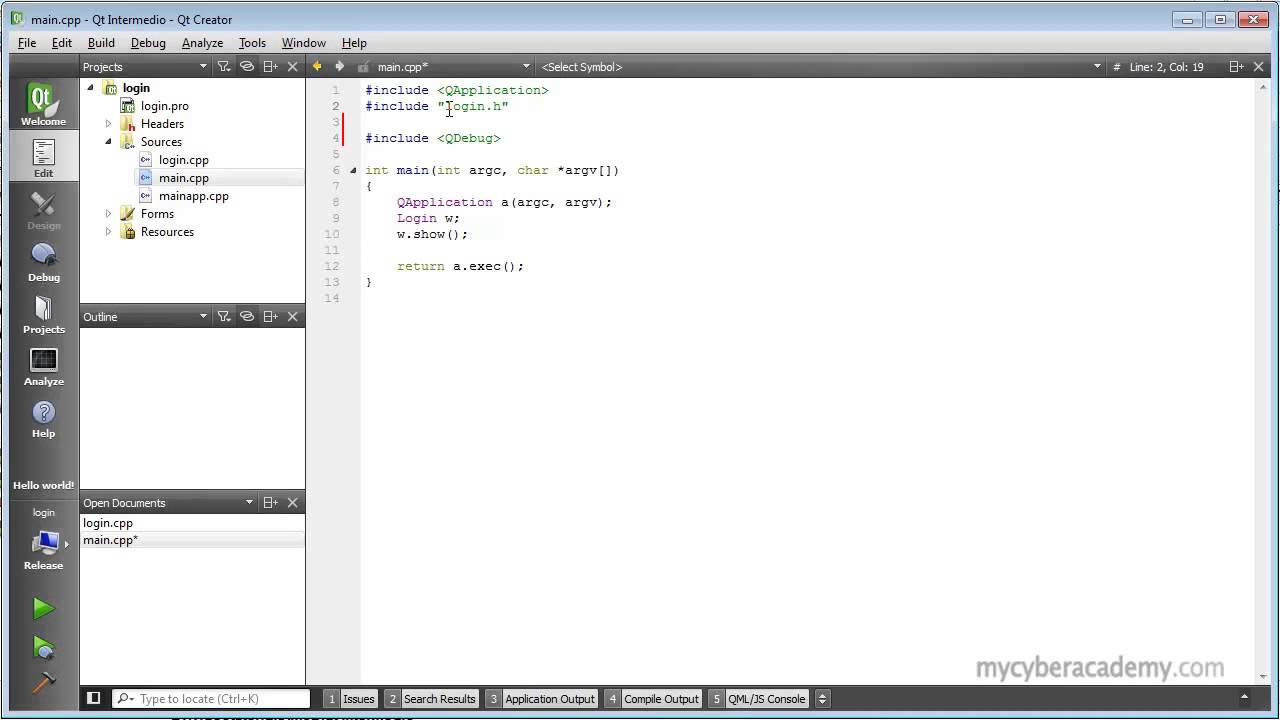 Tutorial Intermedio de Qt - 2 - Sesiones y Snippets - YouTube