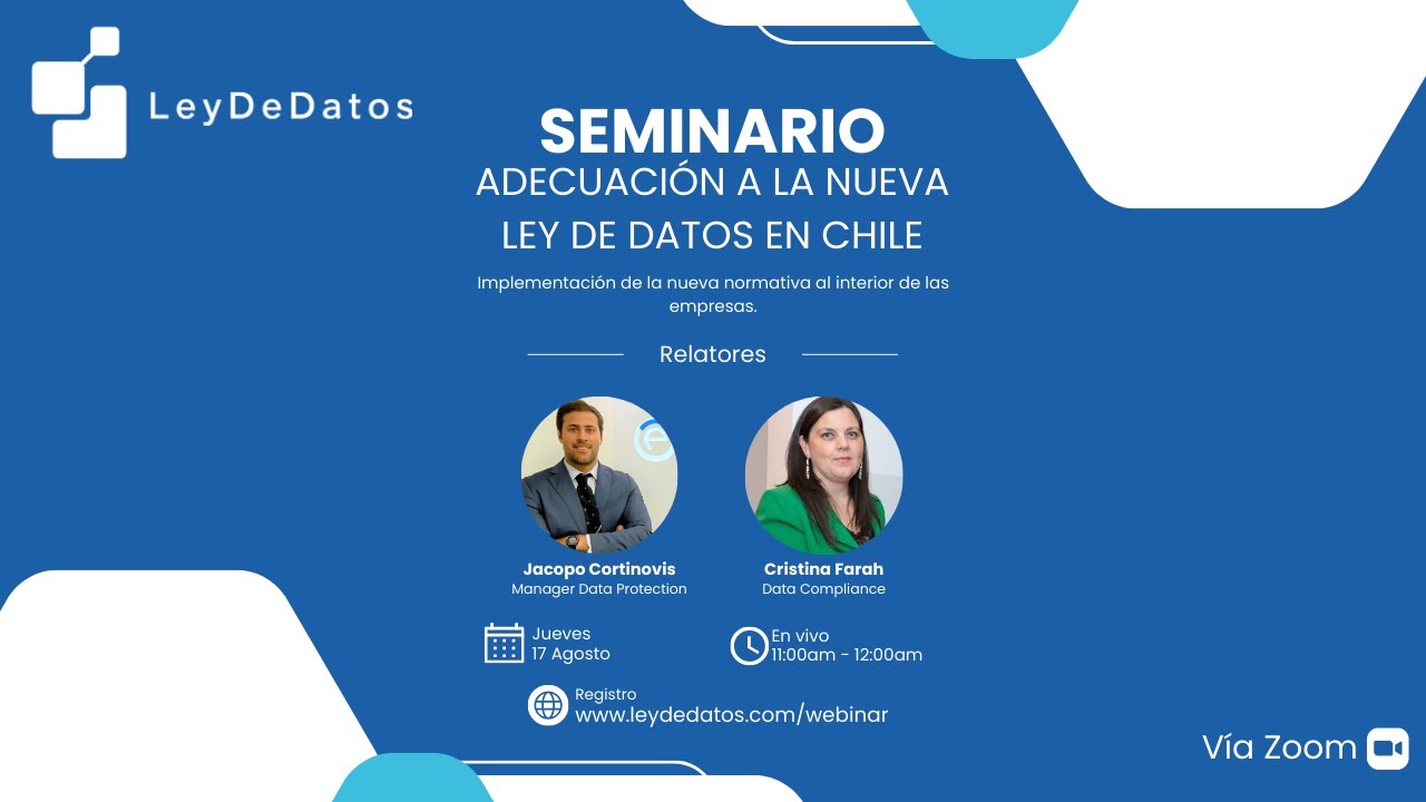 Seminario Adecuación a la nueva Ley de Datos en Chile - YouTube