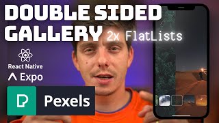 Beautiful React Native gallery view  Synced FlatLists  Animated API  Pexels API