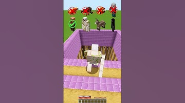 MINECRAFT : LASER PIT VS MOB