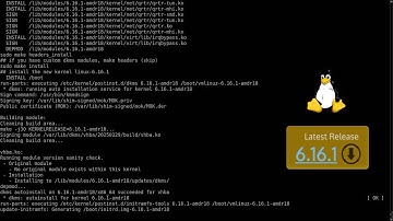 compiling GNU/Linux kernel 6.16.1 on AMD