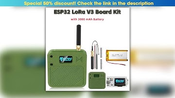 Meshtastic Heltec V3 ESP32 LoRa 32 DevBoard Kit Case with 3000mAh Battery OLED USB C WiFi