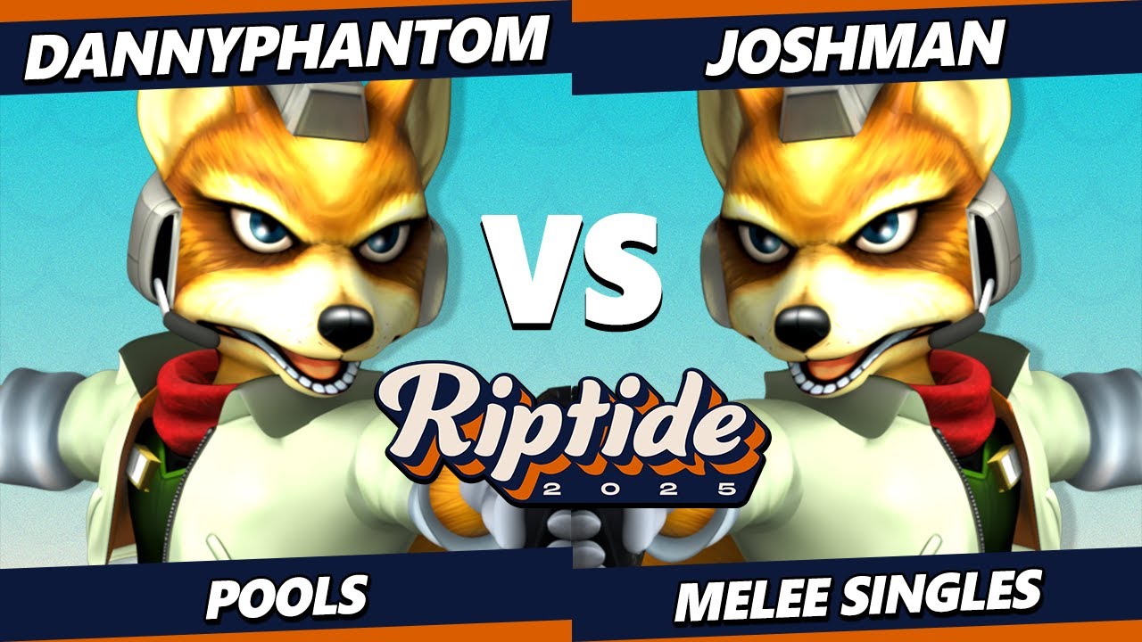 Riptide 2025 - DannyPhantom (Fox) Vs. Joshman (Fox) Smash Melee