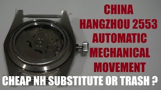 China Hangzhou 2553 Day Date NH36 NH35 Mechanical Automatic Movement Substitute Replacement DIY Pt.2