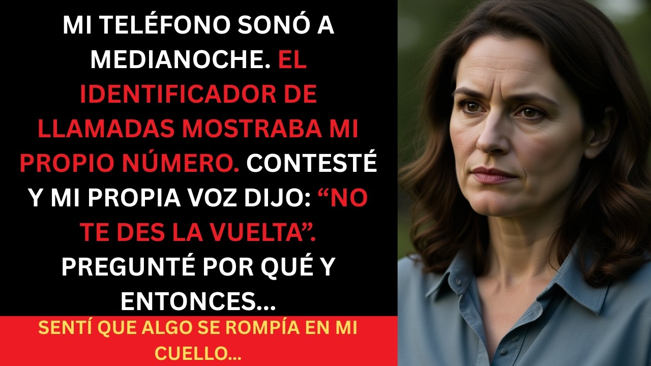 MI PROPIO NÚMERO ME LLAMÓ A MEDIANOCHE. CONTESTÉ. MI PROPIA VOZ DIJO: “NO TE DES LA VUELTA…”