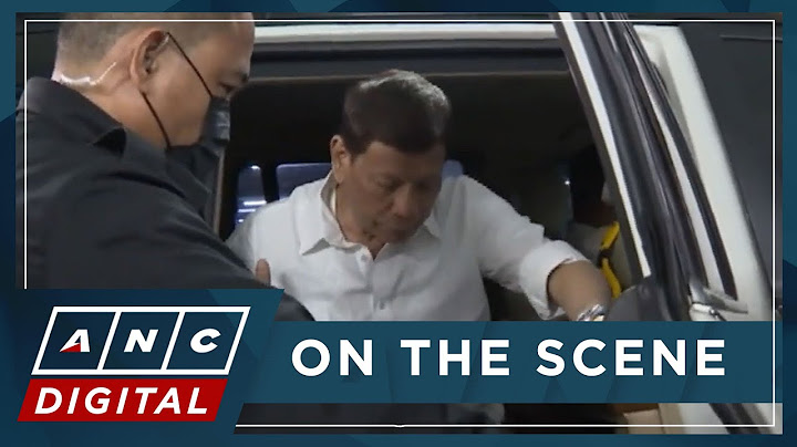 WATCH: Moment Ex-President Rodrigo Duterte arrived at Senate for hearing on drug war | ANC