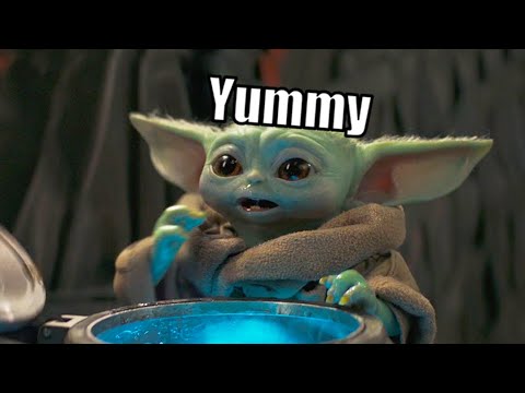 Baby Yoda Loves Eating Eggs With Subtitles Youtube