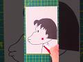本気でちびまる子ちゃんの横顔を描いています！ #shorts #ちびまる子ちゃん #イラスト #描き方 #drawing #おどるポンポコリン