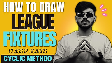How to Draw Fixtures for League Tournament Cyclic Method | Physical Education | Unit 1 PE Class 12 🔥