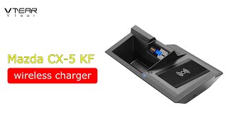 QI Car Wireless Charger For Mazda CX-5 KF 2021 2020 Accessories Charger Phone Holder Charging Plate