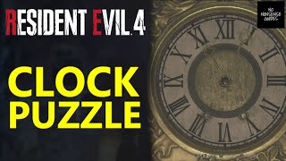 Resident Evil 4 Remake - Grandfather Clock puzzles (Standard difficulty) 