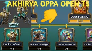 Cara Open t5 dengan cepat lord mobile