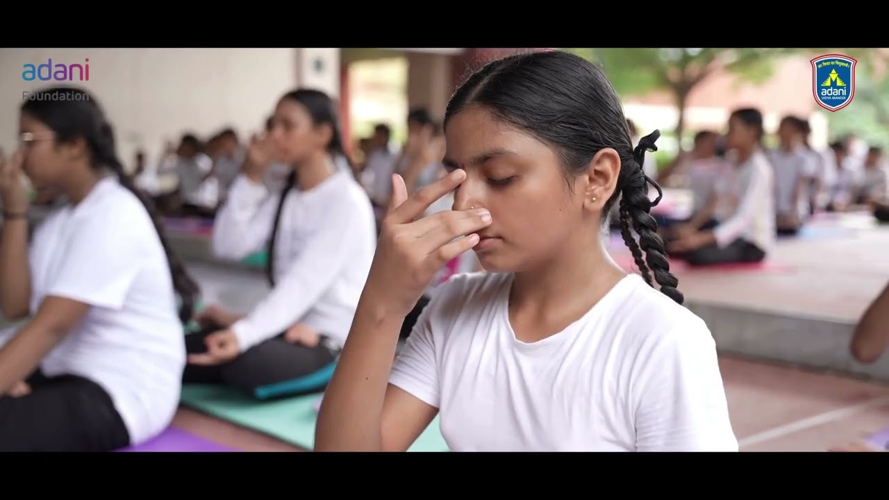 🌿🧘‍♀️ International Yoga Day at Adani Vidya Mandir Ahmedabad 🧘‍♂️🌿