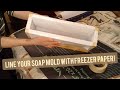 Soap molds  freezer paper  easy way to line soap molds with freezer paper  soapmold