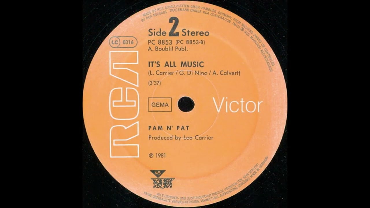 Pam N' Pat – It's All Music