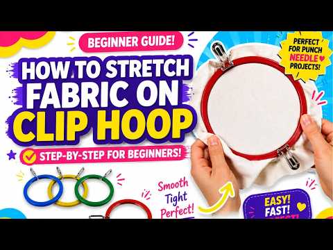 Why Every Punch Needle Beginner Needs a Clip Hoop!👀