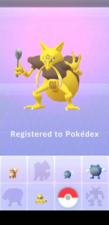 Pokemon Go Evolving Abra into Kadabra!