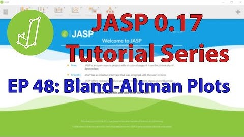 JASP 0.17 Tutorial: Bland-Altman Plots (For Reliability Analysis!) (Episode 48)