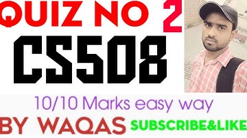 CS508 Quiz 2 2021|CS508 QUIZ 2 2022|CS508 Quiz 2 Fall 2021|CS508 Quiz 2 Solved|CS508 Quiz 2|Count#2