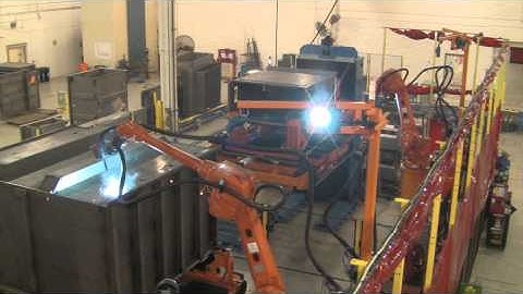 Robot Welding Automation System with Weld Positioners
