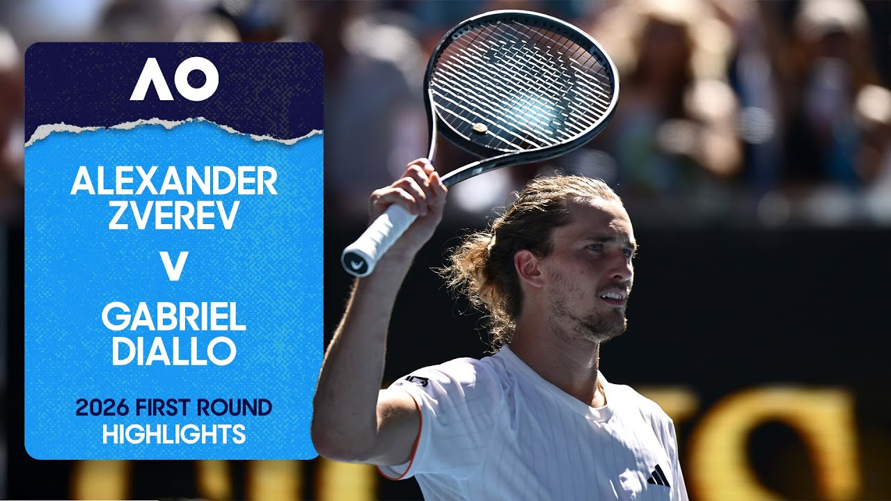 Alexander Zverev v Gabriel Diallo Highlights Australian Open 2026