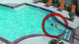 Sister Jumps Into Pool to Rescue 3YearOld