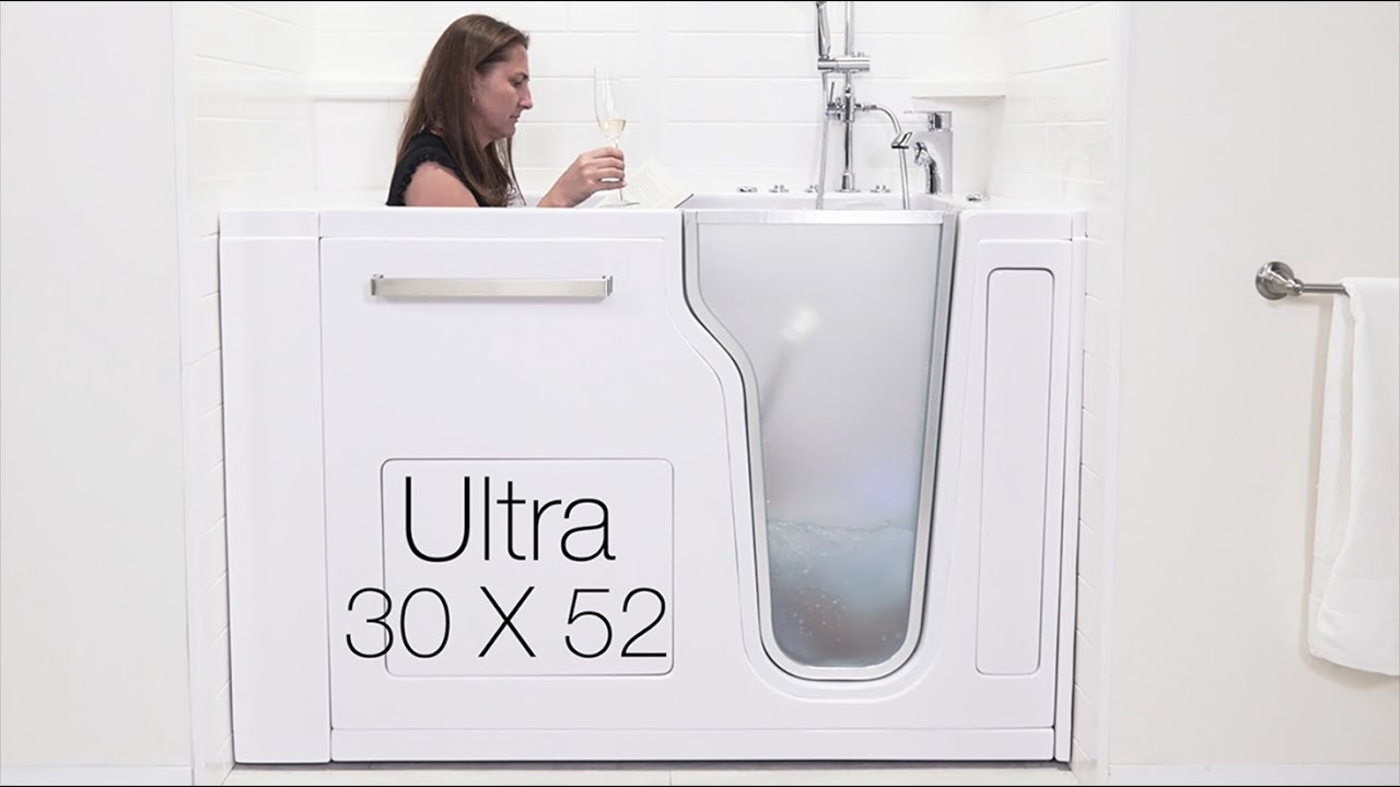Ella's Bubbles Ultra Walk In Bathtub with Door & Seat for Elderly