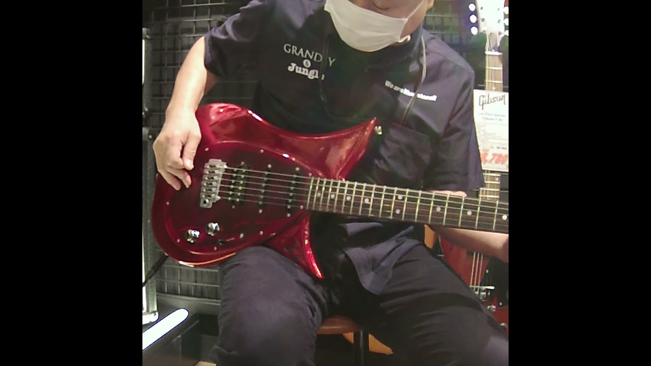 ギター TOKAI TALBO LAZER-GUN Special Mod TALBO Laser-Gun Mod】プラチナレッドが怪しく光る! #Shorts