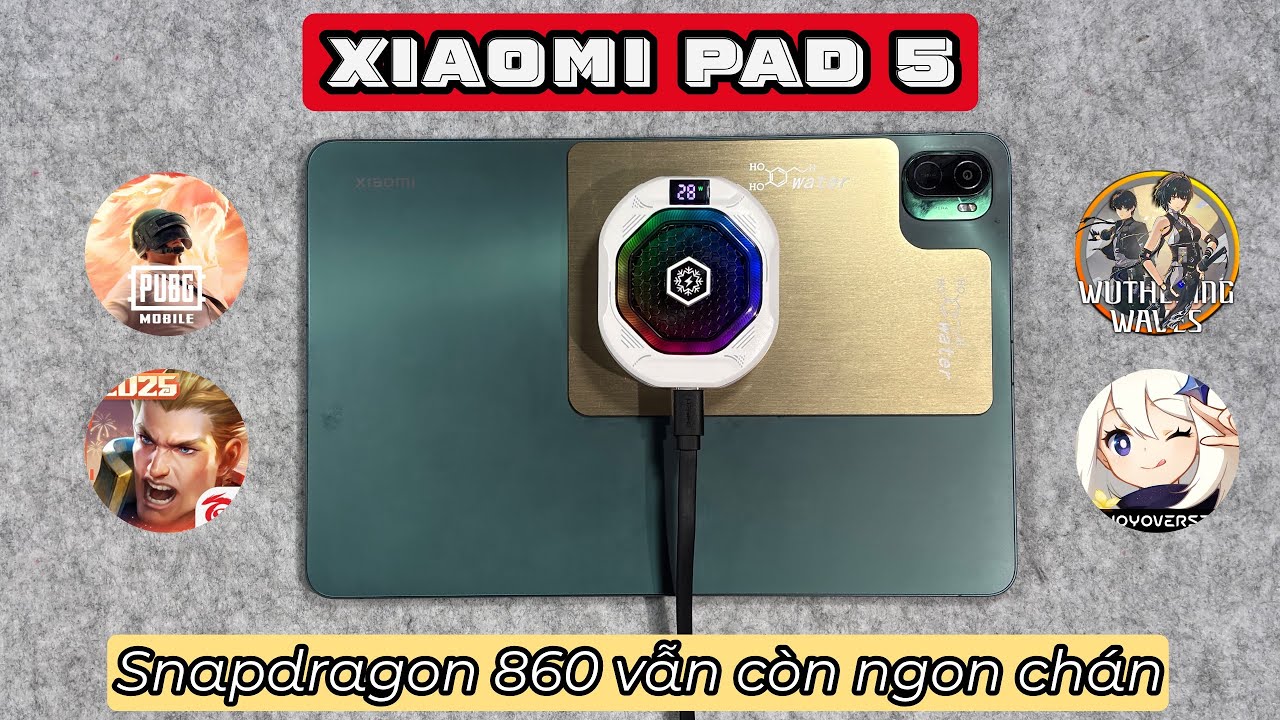 Test game Xiaomi Pad 5 -  Snapdragon 860 có vẻ ngon hơn hẳn Apple A10X trên iPad Pro 2017