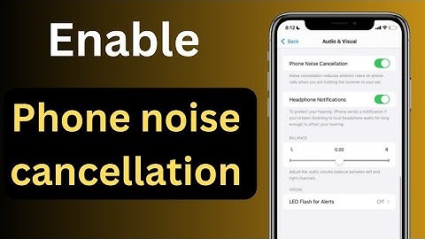 How to enable phone noise cancellation ON iphone ios 18