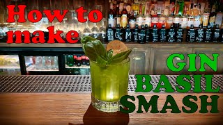 How to make GIN BASIL SMASH by Mr.Tolmach