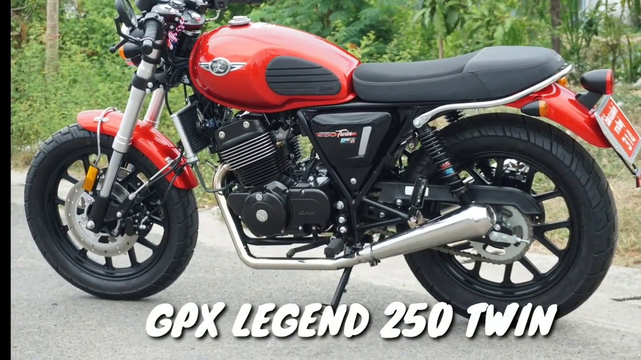 รีวิวเสียงท่อคู่GPX Legend 250 twin (ท่อแอโร่ เสียงตอนขี่) - YouTube