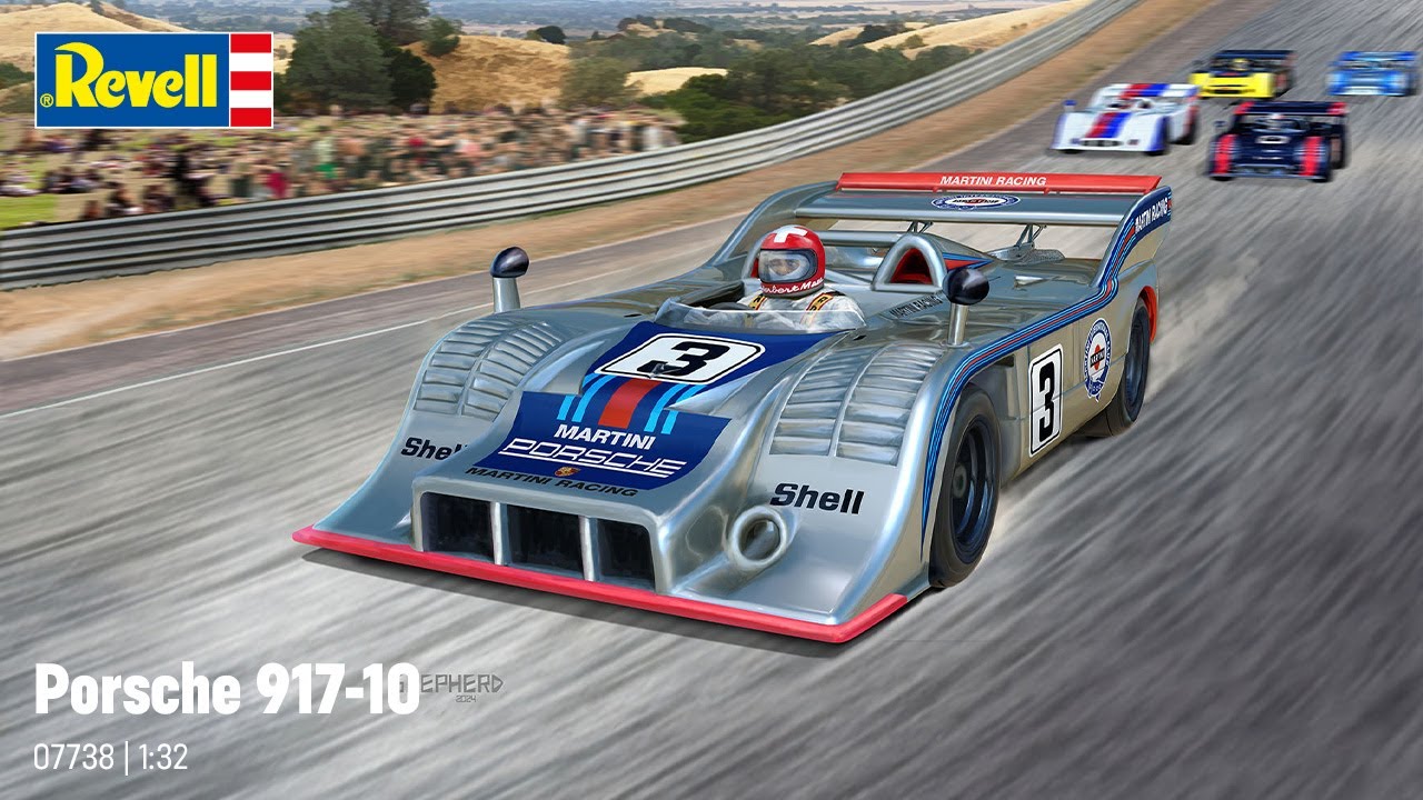 Revell 07738: Scale model kit 1/32 scale - Porsche 917/10 Martini