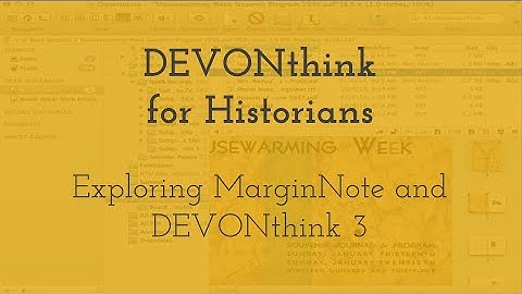Exploring DEVONthink and MarginNote