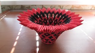 How to make a 3D origami Bowl