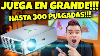 JUEGA EN UNA PANTALLA DE 300 PULGADAS!!! PROYECTOR VIVIBRIGHT F40 - UNBOXING- REVIEW- IMPRESIONES!!!