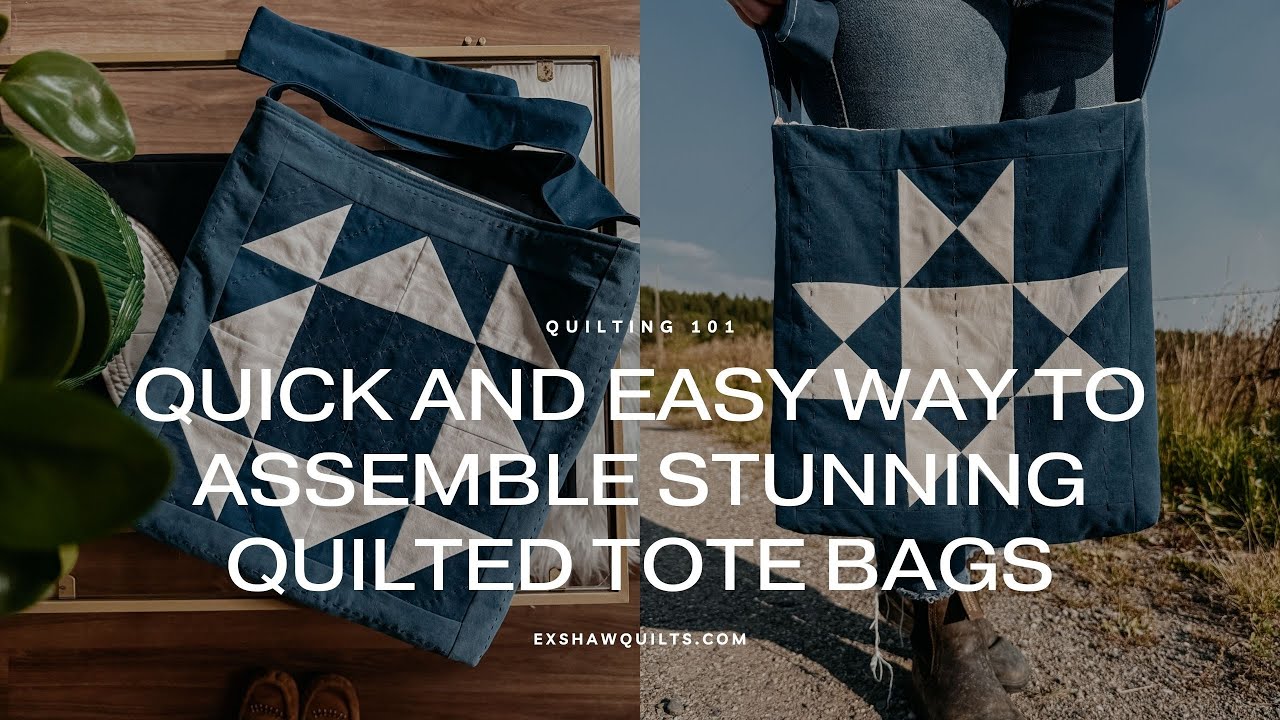 Quick and Easy Way to Assemble Stunning Quilted Tote Bags in Just Minutes