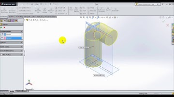 1.2 Making bend pipe model for flow simulation in solidworks 2014