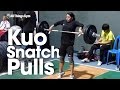 Kuo Hsing-Chun Snatch Pulls 2016 Asian Weightlifting Championships Training Hall