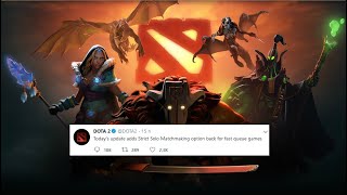 How To Activate Strict Solo Fast Queue Matchmaking - Dota 2