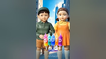 Squid Game AI Edible Slime Ice Lolly #squidgame #squidgame3 #ai #asmr